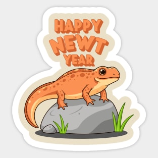 Happy Newt Year Sticker